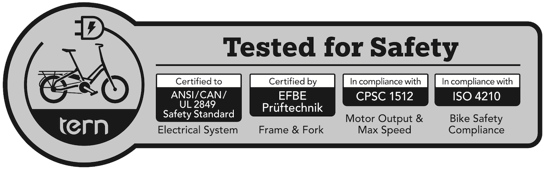 Tern - Tested for safety